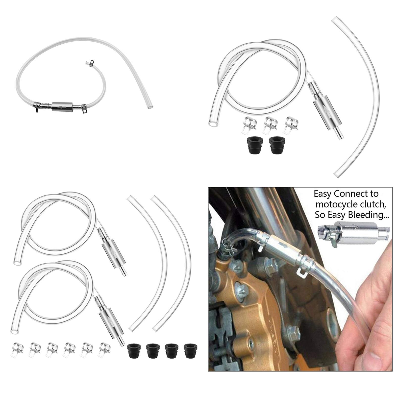 Hydraulic Brake Bleed - Flexible Brake Bleeder Tube Valve Kit