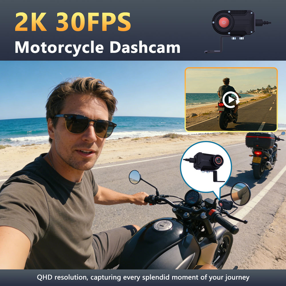 Mountain Biking Images - 2K 30fps Motorcycle Driving Dash Cam