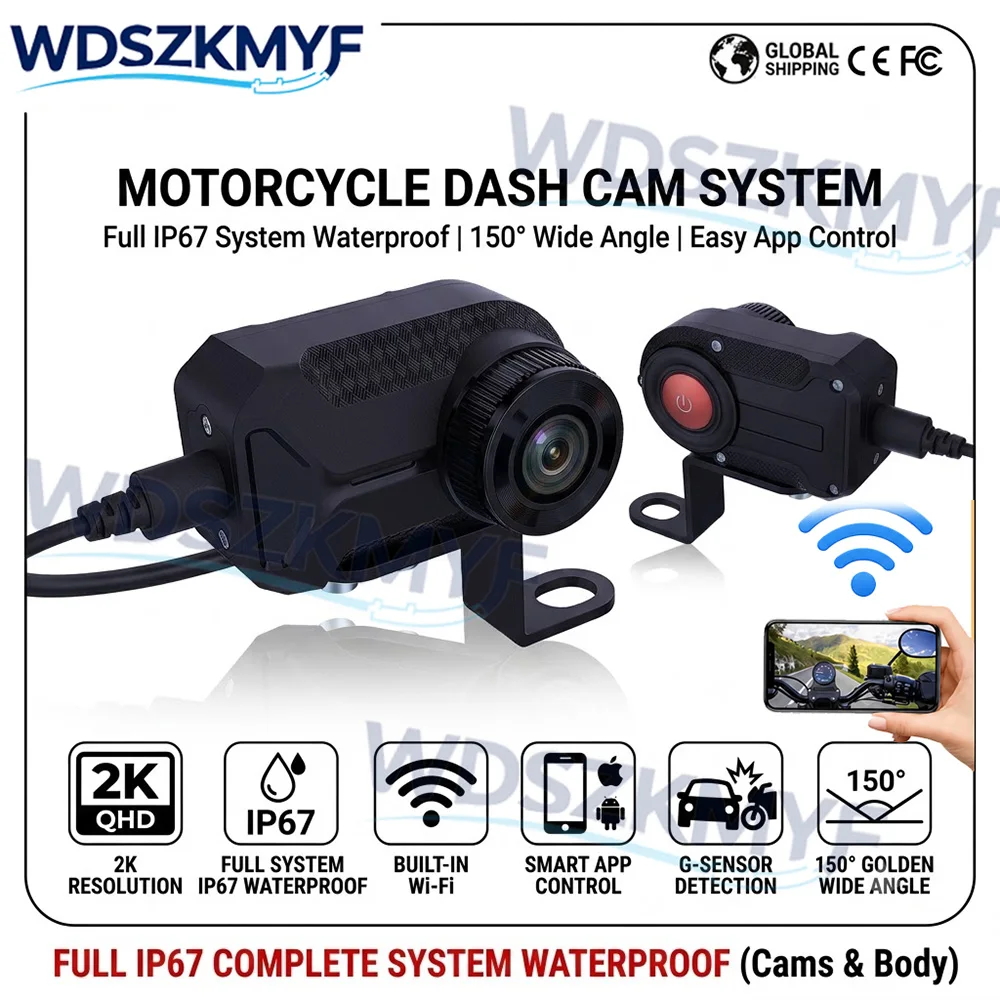 Mountain Biking Images - Motorcycle DVR 2K HD WiFi With