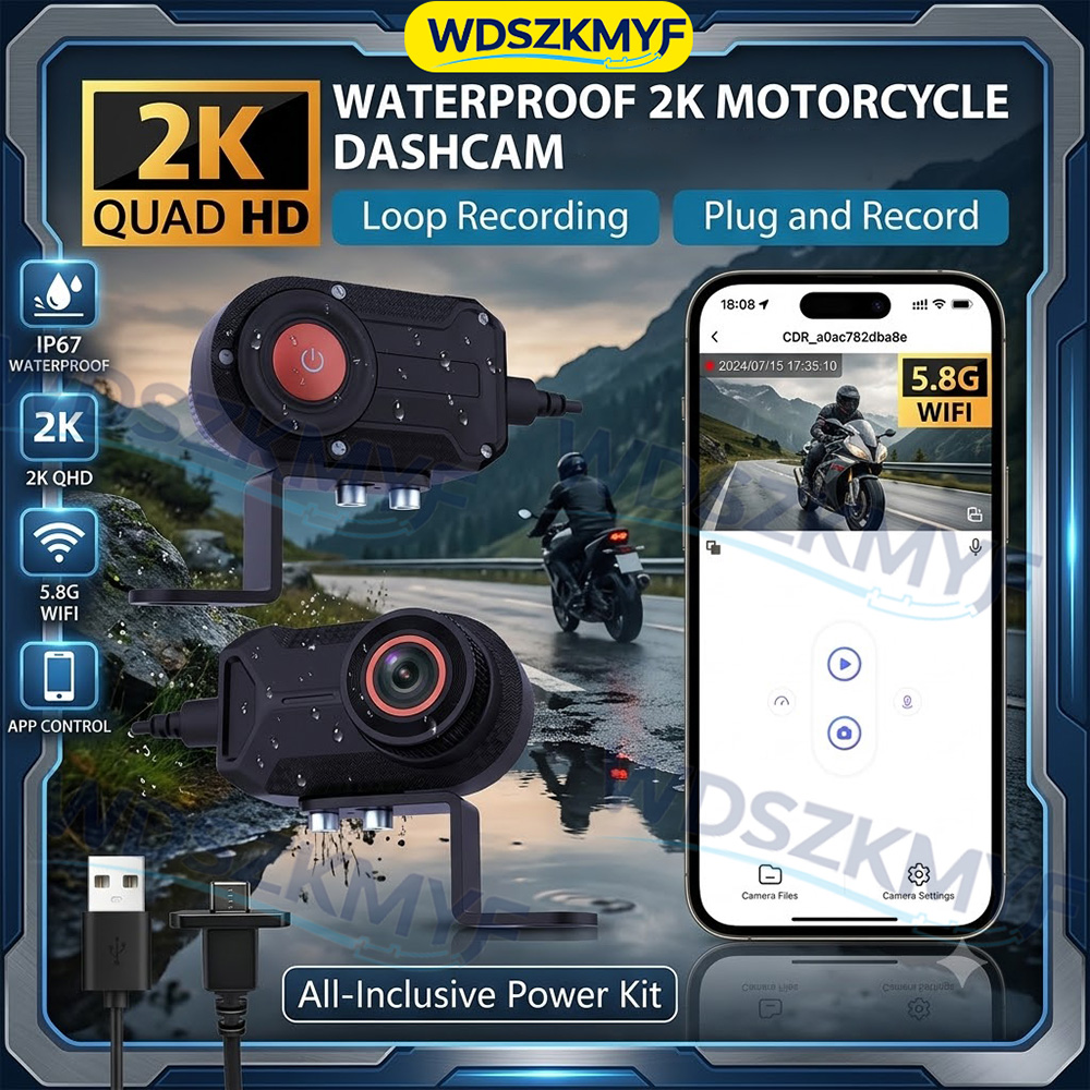 Mountain Biking Images - 2K 30fps Motorcycle Dash Cam DVR