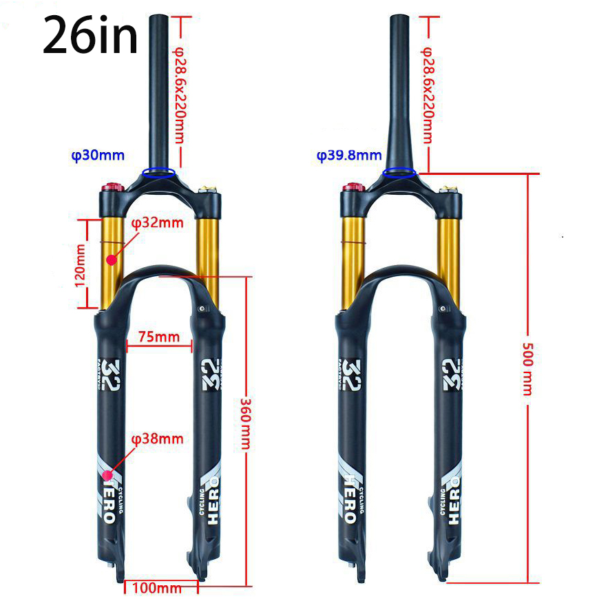 MTB Forks, Bike Suspension Air - đánh giá và giá Mountain Biking Jumps