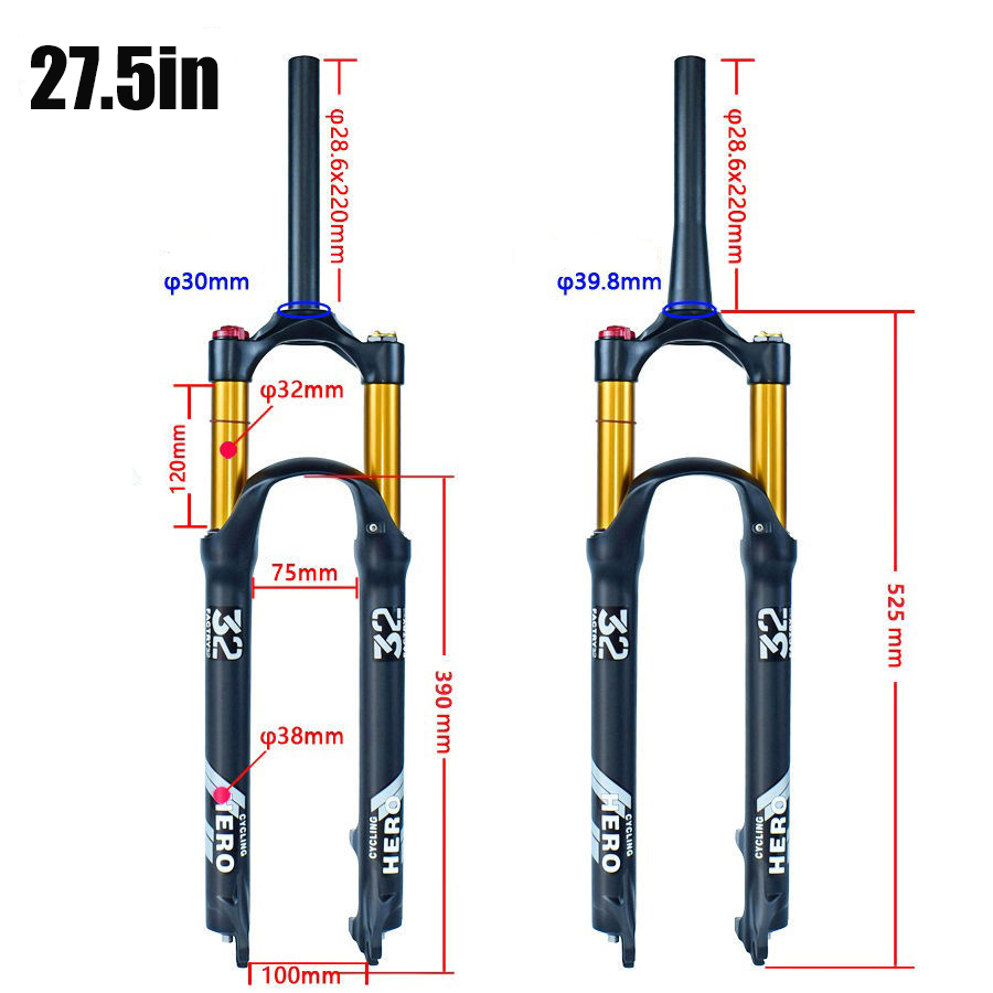MTB Forks, Bike Suspension Air - đánh giá và giá Mountain Biking Jumps