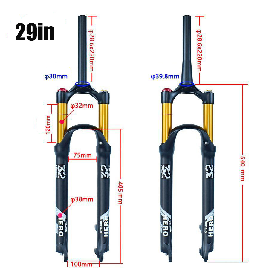 MTB Forks, Bike Suspension Air - đánh giá và giá Mountain Biking Jumps