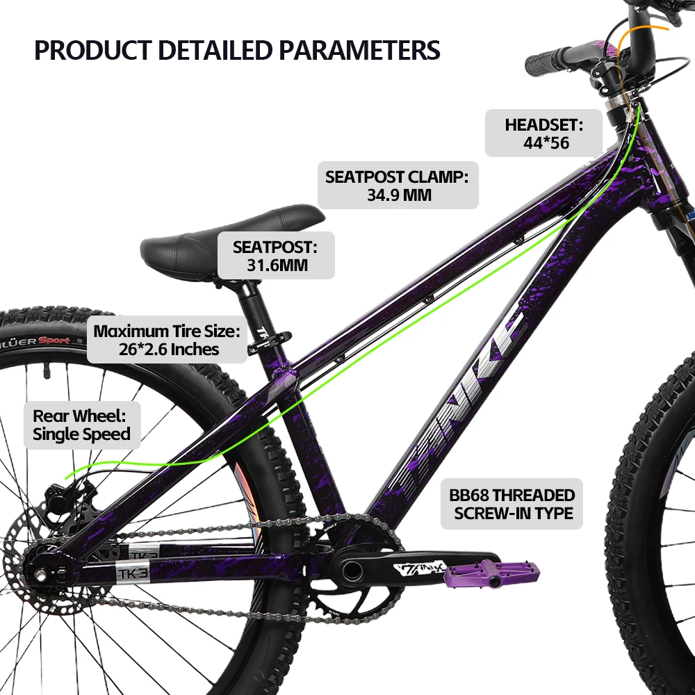 26inch Dirt Jump Frame Ultrali - đánh giá và giá Mountain Biking Jumps