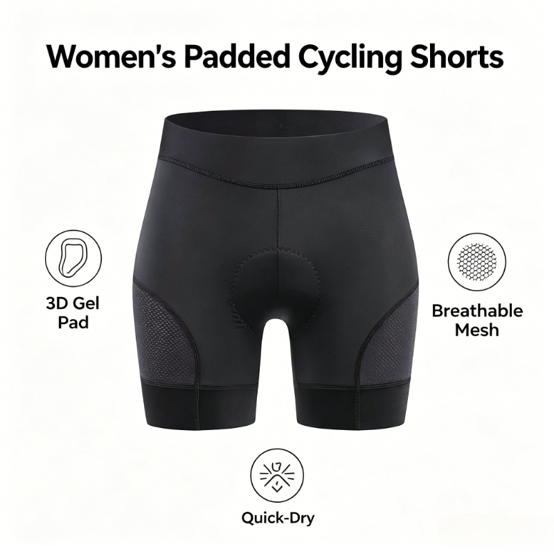 Women's 3D Gel Padded High-Ela - đánh giá và giá Mountain Biking Shorts Women