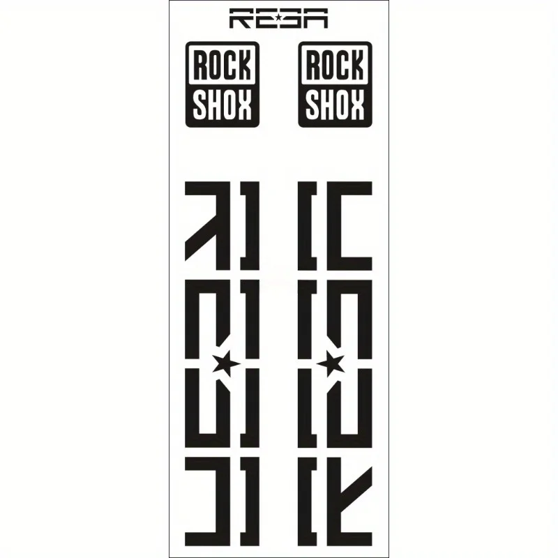 ROCKSHOX REBA Fork Decal Set W - đánh giá và giá Mountain Biking Body Armour