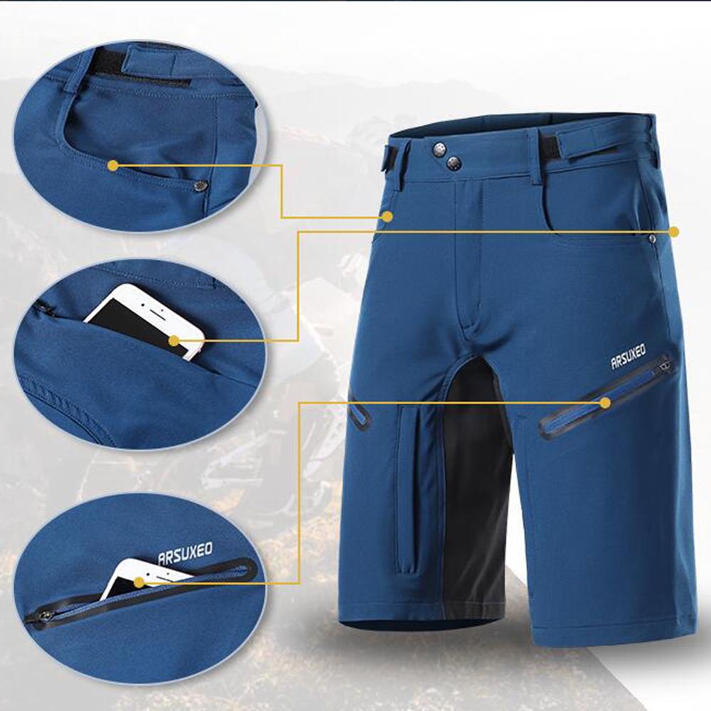 ARSUXEO Nam Quần Short Đạp Xe  - đánh giá và giá Mountain Biking Body Armour