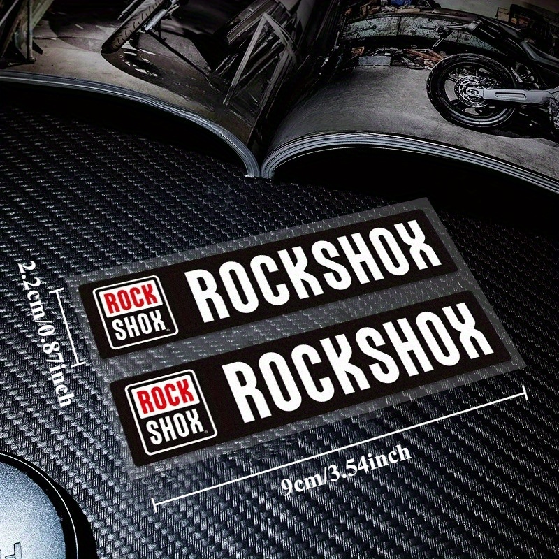 2PCS/SET Rockshox Bike Sticker - đánh giá và giá Mountain Biking Body Armour